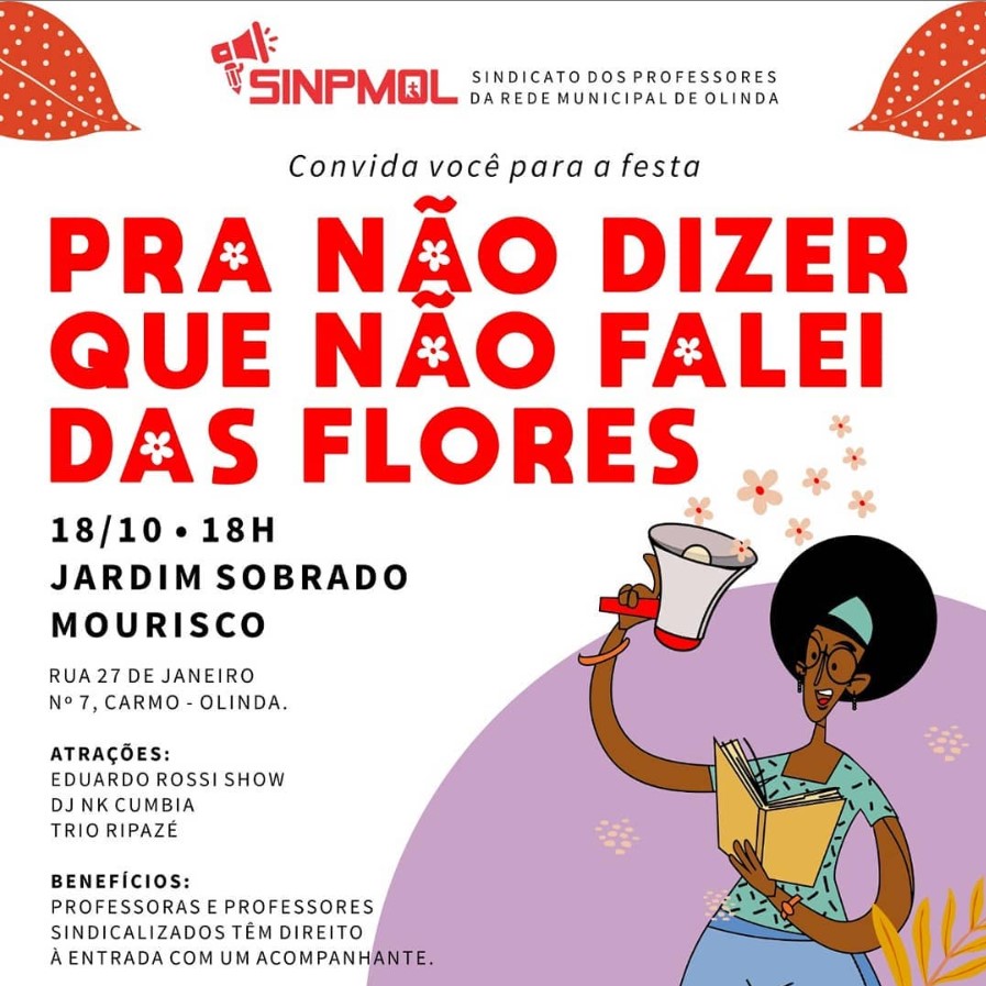 Festa “Pra não dizer que não falei das flores”