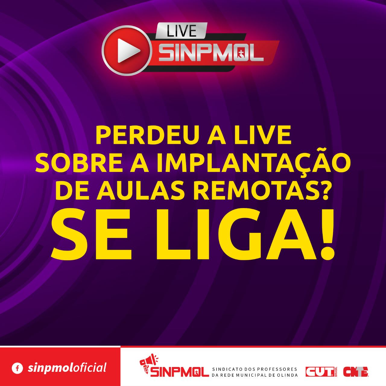 Assista agora nossa live sobre educação remota