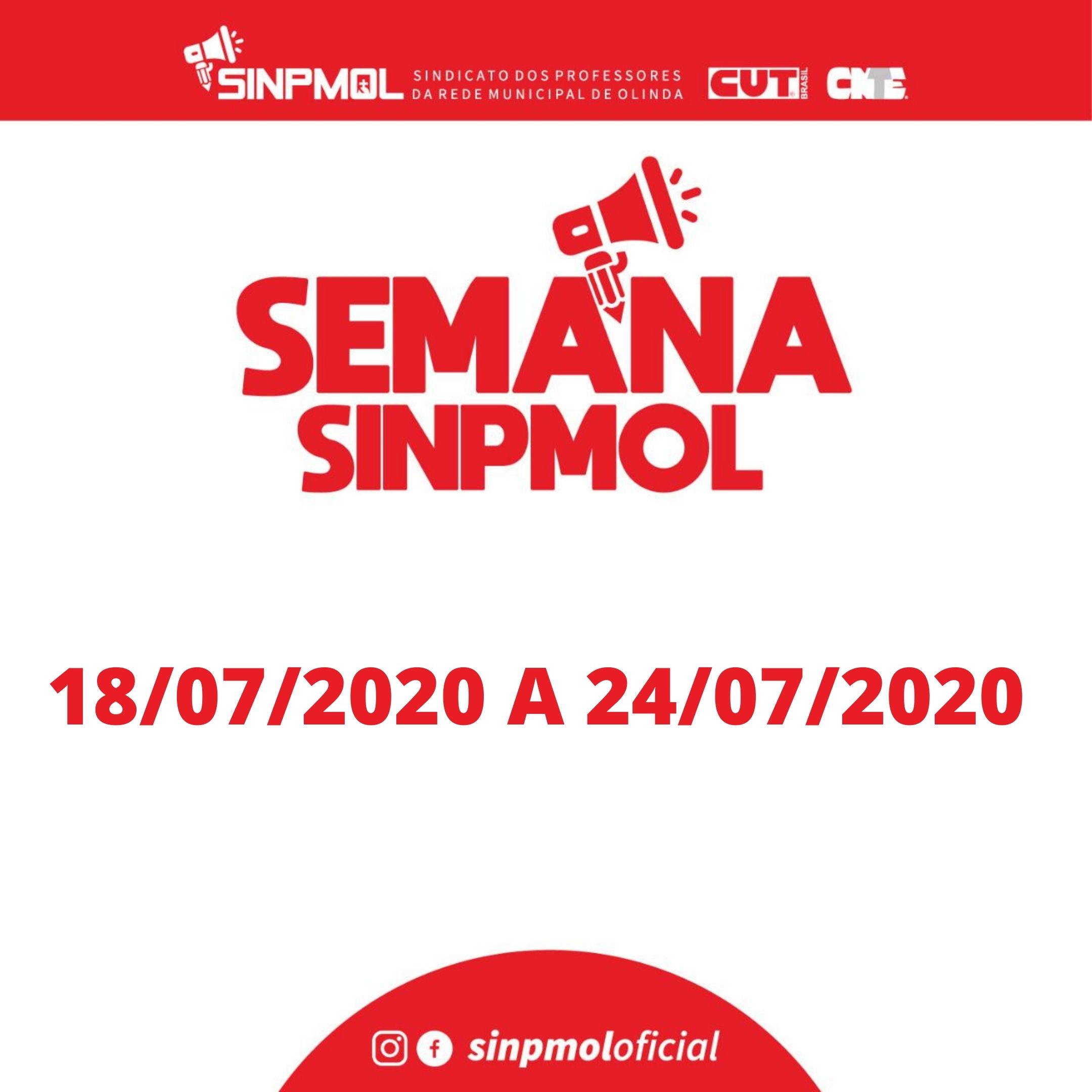 Se liga na SEMANA SINPMOL, categoria!