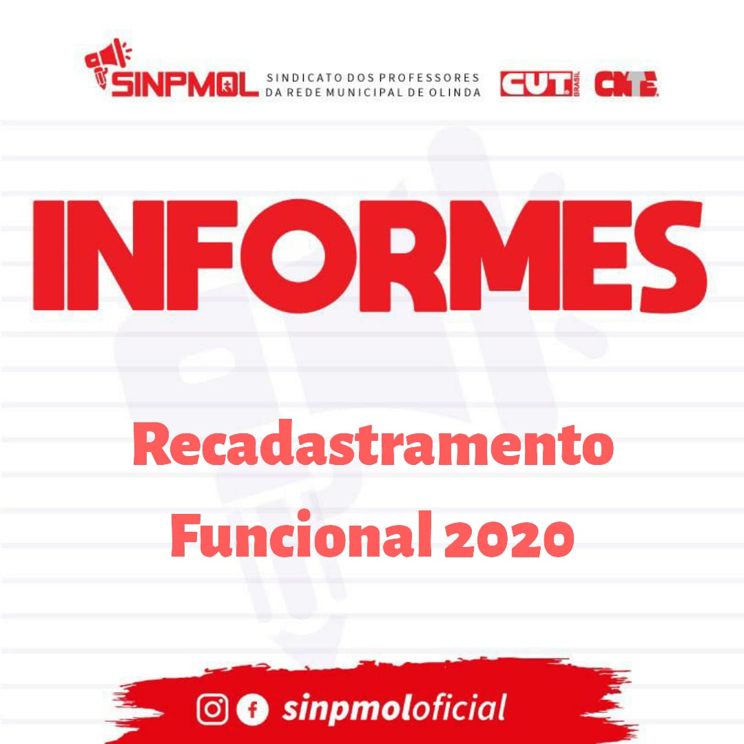 Baixe aqui os formulários para recadastramento funcional 2020