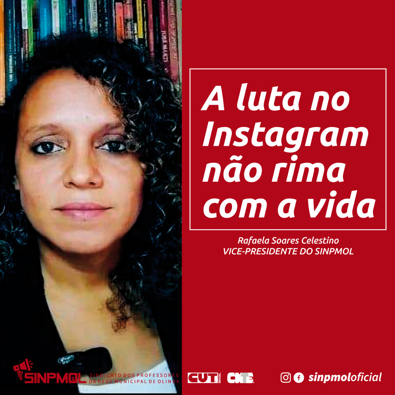 A luta no Instagram não rima com a vida