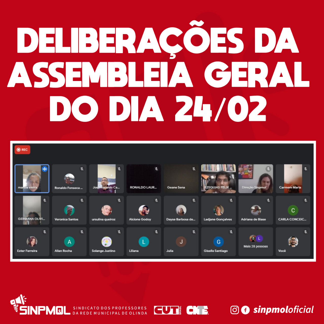 Deliberações da Assembleia Geral do Dia 24/02/2022 – Pauta de Reivindicações