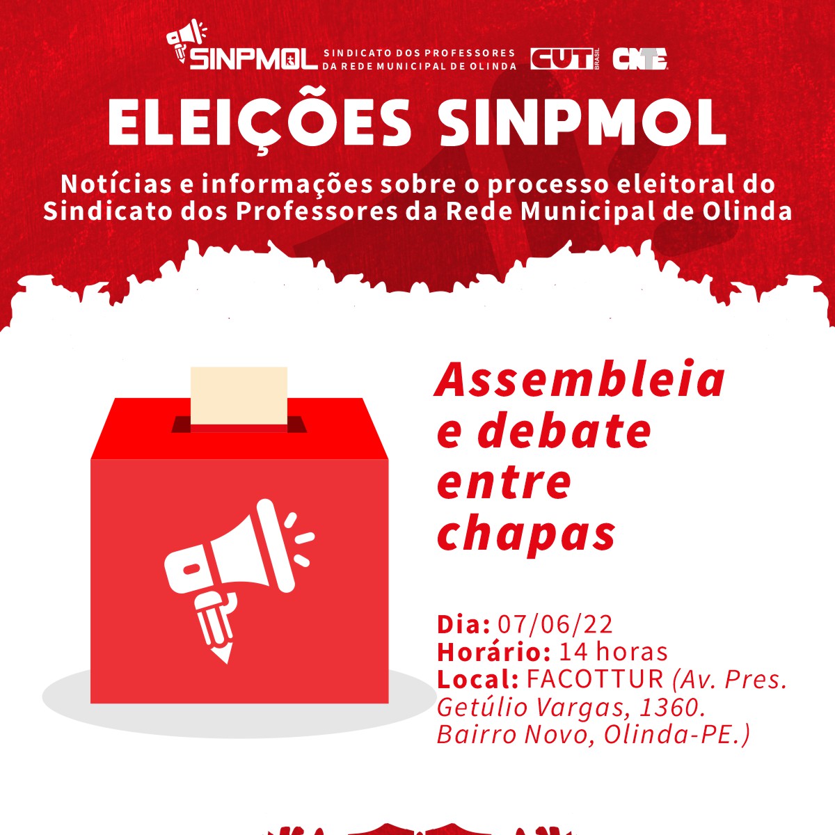 Debate eleições SINPMOL