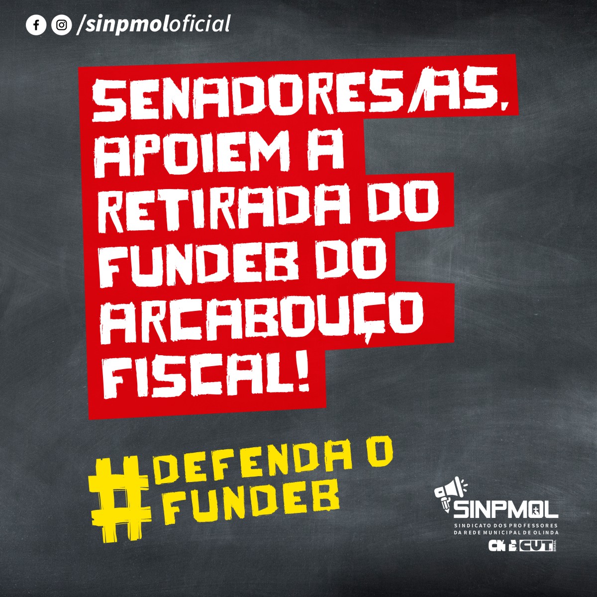 Senadores/as, precisamos do seu apoio à retirada do fundeb do arcabouço fiscal