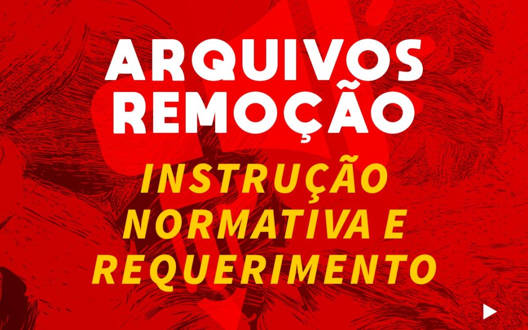 Material para pedidos de remoção